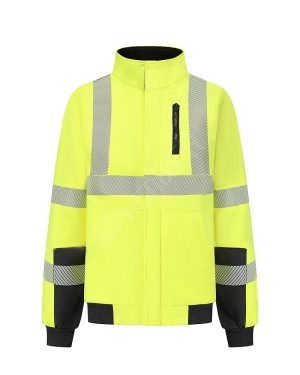 fr reflective zippered sweatshirt without hood