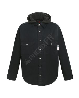phenixfr style fr overman shirt jacket with fleece hood