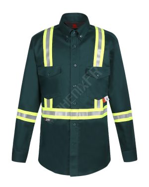 fr reflective button down shirt